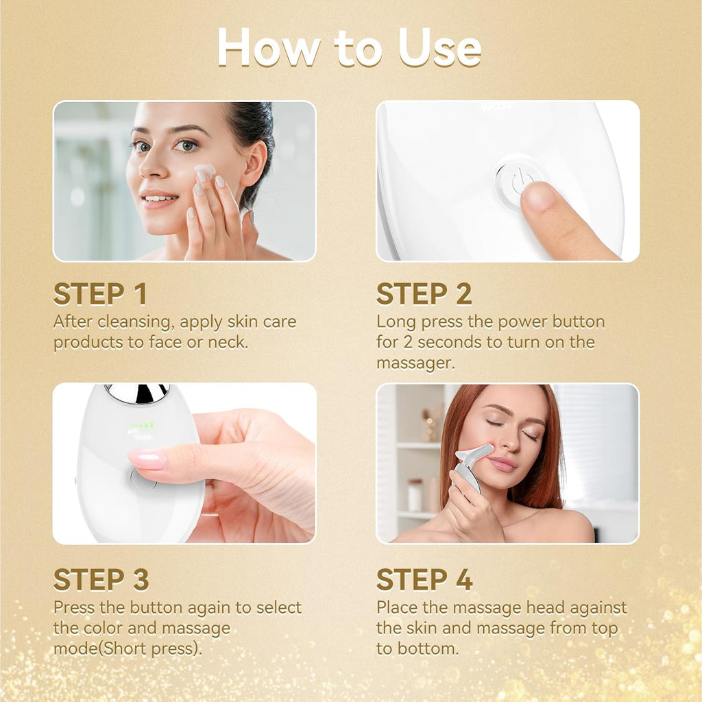 3-in-1 Face & Neck Firming Massager – Sculpt, Soothe, Refresh
